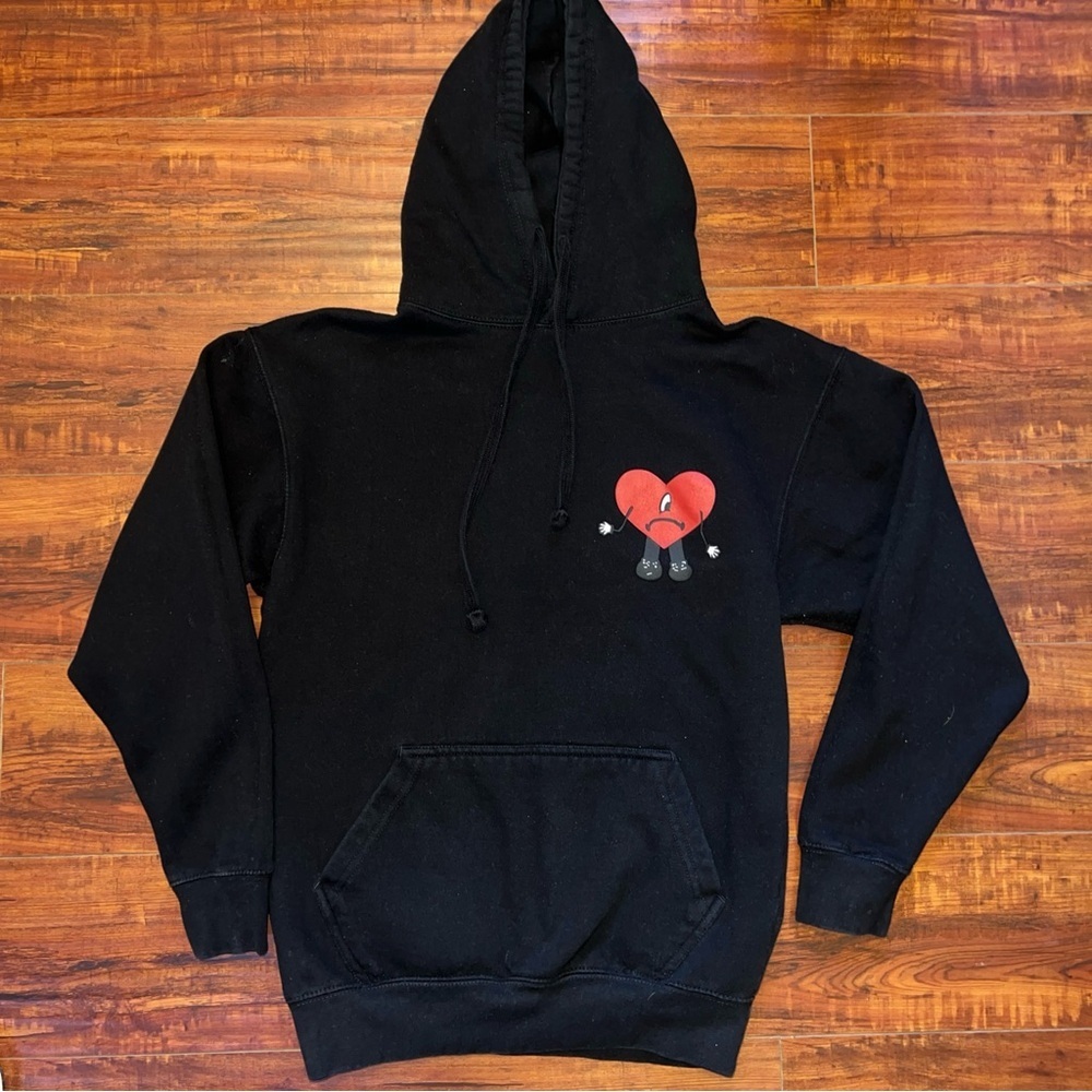 Bad Bunny Si Tu Me Lo Pierdes Yo Me Porto Bonito Pullover Hoodie Sz Med Preowned